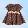 Designer Girl Dress Brown Baby Girl Fashion Princess Wed Flower Dresses 90160 CM Toddler Kid Clade Sets 20227230870