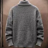 Maglioni da uomo 2023 pullover dolcevita uomo autunno e inverno allentato coreano casual tinta unita maglione lavorato a maglia maglione a maniche lunghe maschile