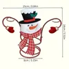 1pc wijnglashouder, sneeuwpop kerst oude man wijnglasrek, vakantiesfeer decoratie, kamerdecoratie, keukendecoratie