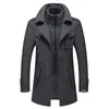 Men's Wool Blends Men Cashmere Trench Coats Winter Jackets Overcoats High Quality Male Business Casual 4 safewfb 231017