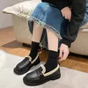 Dress Shoes Shoes Woman Female Footwear Casual Sneaker Loafers Shallow Mouth Round Toe Dress Boat Winter Rubber Basic 231017