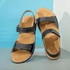 Sandalen Echtes Leder Herren Sommerschuhe Outdoor Bequeme Männer Leichte Männliche Strand Atmungsaktive Mann Sandaly Coole Wohnungen