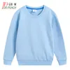 Pullover de Peach Autumn Cotton Children فضفاضة قميص عارضات من النوع الثقيل.