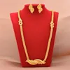 Boucles d'oreilles collier Dubai plaqué or 24K ensembles de Bijoux de créateur cadeaux de mariée de mariage ensemble de Bijoux pour femmes 2335