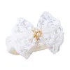 Hair Accessories Large Bowknot Hairband For Baby Girls Lace Headwrap Wide Headbands Po Props