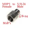 Rostfritt ståltrådadapter M18X1 Kvinna till 5/8-24 Manlig bränslefilter M18 SS Soent Trap för NAPA 4003 WIX 24003 M18X1R Drop Deliver