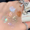 Oogschaduw 6 kleuren Vloeibare oogschaduw Hoogtepunt Pailletten Glitter Oogschaduw Parelmoer Liggende Zijderups Waterproof Blijvende Glanzende Oogcosmetica 231016