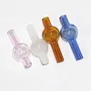 Spinning Glass Carb Cap round ball glass dome caps for XL thick Quartz thermal banger Nails water pipes, dab oil rigs