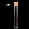 05ml- 5ml Tiny Cork Stopper Vial Glass Tube With Wooden Mini Sample Wishing Bottles Reagels Test Hqkaf