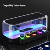 Taşınabilir Hoparlörler Kablosuz Bluetooth 5.0 RGB Işıklar Oyun Hoparlör Stereo Subwoofer Şeffaf Destek USB TF Play PC Ses Çubuğu Soundbox 231017