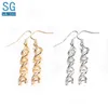 Dangle & Chandelier SG Gold DNA Earrings Molecular Women Girls Gift Fashion Brincos Jewelry243i