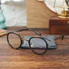 Vintage rond acétate lunettes cadre hommes femmes rétro myopie Prescription optique lunettes cadre japon marque de luxe lunettes 210323215E