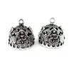 22843 4pcs / lot Vintage Argent Creux Bouddha Lotus Couronne Chapeau Courbe Carve Filigrane Pendentif Gland Cap Perle Cap240r