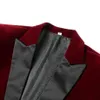 Mens Suits Blazers Fashion Trend Velvet Groom Tuxedo Slim Fit Wedding Party Dress Business Suit Jacket Bankett Single Coat 231016
