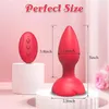 Vibradores Rose Anal Vibrador Controle Remoto Butt Plug Homens Próstata Massageador Feminino Masturbador Adulto Brinquedos Sexuais para Mulheres Gay 231017