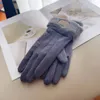Designer handskar vinter varm mjuk handskar äkta fårskinn läder metts kvinnliga körning ridning skidmitten vinterproof pekskärm designer fem finger handskar