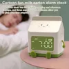 Horloges de table Type-C Réveil Rechargeable Boîte à lait Forme Écran lisible multifonctionnel pour le compte à rebours du réveil des enfants