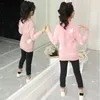 Pullover Girls Sweater Autumn and Winter Thicked Pullover Slim Bottoming Children's Round Neck Baby tröja 2-12 år HPY056 231017