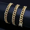 Hiphop Cuba Chain Man Volledig juwelen Ketting Sieraden Tide Hiphop Armband Bracelet254J