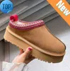 Designer Tazz Slippers Australië Laarzen heren damesschoenen mode laarsjes warm Suède Shearling Tasman platform Slipper Kastanje Heren Enkel sneeuw Boo