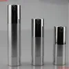 50 st 15 ml 30 ml 50 ml UV Silverguld luftlös vakuumpumplotionflaska som används för kosmetiska containergoods SQBMB LWPDP