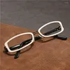 Lunettes de soleil Vazrobe Noir Blanc Ordinateur Lunettes Femmes Mâle Blocage Bleu Lumière Réflexion Étroit Rectangle Lunettes Cadre Femelle Plaine