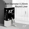 Dövme İğneleri EZ Revolution Dövme İğne Kartuş Yuvarlak Astarlar #08 Kartuş Makinesi için 0.25mm ve 20 PCS /BOX 231012