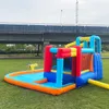 Kids Inflatable Bounce House Jumping Castle with 2 Slides Water Cannon Climbing Wall Trampoline Water Pool Area Water Slides Park for Backyard Outdoor Indoor Play