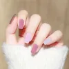 Unhas Falsas Autoadesivas Envoltórios de Unhas Natural Elegante Modelado Gel Tiras Para Mulheres DIY