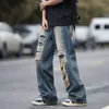 Herenjeans Hiphop Persoonlijkheid Gescheurd Koreaanse versie Modetrend Losse veelzijdige stijl Pasvorm Type Taille Lengte