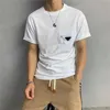 Men Summer Tshirts Designer Tees Fashion Hiphop Tees Mens Tops with Letter Printed and Badge Breathable T-shirts Streetwear269V