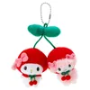 أفلام مفاتيح بلدي بلدي الحلو البيانو الكرز القطيفة بروش بروش pochacco Kawaii bag bagchains chain chain mascot toys for girls small gift 231016