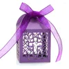 Gift Wrap Favor Box Assemble White Laser Cut Cross With Ribbons Baptism Christening Baby Shower