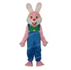 Halloween roze konijn mascottekostuum topkwaliteit stripfiguur outfits pak unisex volwassenen outfit verjaardag kerst carnaval fancy dress