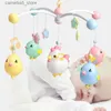 Mobiles# New Music Box Rattles For Kids Baby Toys 0-12 Months Mobile On The Bed Bell Educational Toys Newborns Nightlight Rotation Rattle Q231017