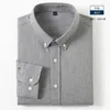 Chemises décontractées pour hommes Chemise à carreaux pour homme à manches longues de haute qualité pur coton doux confort slim fit homme robe