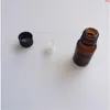 10 ml mini bursztynowe butelki ze szczelną liczbą stopnia z płynnego słoika olejku eterycznego 24pcs/Lotgood Qty Ssxka