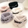 Scarves Faux Fur Rhinestone Neck Cover Imitation Pearl Coat Scarf Adjustable Buckle Belt Decorative Autumn Winter Plush Girl Warm Shawl