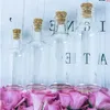 Botellas de deseos de vidrio transparente con frascos de deriva de corcho para viales de boda Regalos de decoración DIY 50 unids Buena cantidad Odtxs