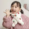 Scarves Wraps Winter Soft Plush Children Scarf Cute Cartoon Girl Wrap Thick Warm Scarf Autumn Outdoor Kids Neckerchief Drop 231017