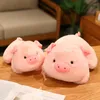 25-50cm doldurulmuş bebek peluş kabarık piggy oyuncak hayvan yumuşak peluşe yastık çocuklar için domuz bebek rahatlatıcı doğum günü hediyesi