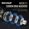 Carretilhas de Baitcasting Seasir Megacuda Reel Drag 15KG Carretel Profundo 6 5 1 Quadro de Alumínio Lado de Carbono Alça Dupla Jigging Metal Seawater 231017