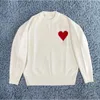 Men s Sweaters Winter Fashion Sweater Men Women Round Neck Casual Pullover Loose A Letter Heart Jacquard Knitted Top Unisex Jumpers 231017