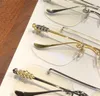 New fashion design retro square optical glasses STAINS V exquisite K gold frame classic shape simple style transparent glasses clear lenses eyewear