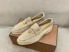 2023 LP Herr/kvinnor Loro Walk Shoes Luxury Sneakers Dress Shoe Suede Leather Nubuck Designer Flats Leisure Official Large 08