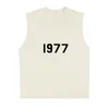 ESSデザイナーフード付きエッセンテールダブルスレッド1977ファッションブランドサマースポーツノースリーブタンクトップTシャツ男性
