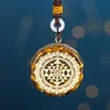 Collier Orgonite Sri Yantra pendentif géométrie sacrée oeil de tigre énergie pour femmes hommes bijoux colliers 2634