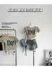 T-shirts Femmes Casual Slim Femmes Manches courtes Papillon Broderie Graphique Crop Top O-Cou Y2K Streetwear 90s Rétro Été Harajuku