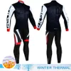 Cykeltröja sätter Winter Thermal Fleece Men s Mtb Clothing Man 2023 Blus Uniform Cykelkläder Kompletta Tricuta Bib Maillot Set 231017