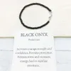 MG0138 Ganzes schwarzes Onyx-Fußkettchen Handgefertigte Naturstein-Mala-Perlen-Fußkettchen 4 mm Mini-Edelsteinschmuck247A